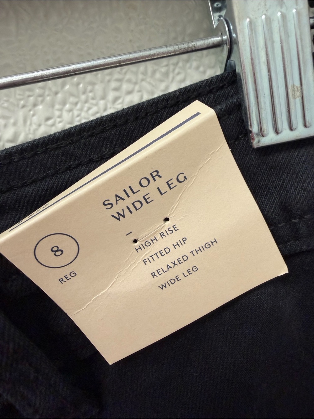 Universal Thread Black High-Rise Wide Leg Jeans - Picture 4 of 4
